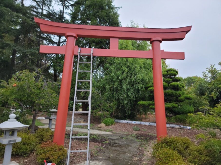  Painting the Torii Gate in Celebration of Oakland’s Sister City Relationship with Fukuoka, Japan