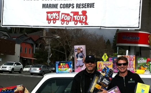 MB JESSEE Painting Helps Out Toys for Tots!