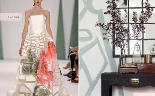 Home Design Inspiration is Everywhere - Even Fashion Week.